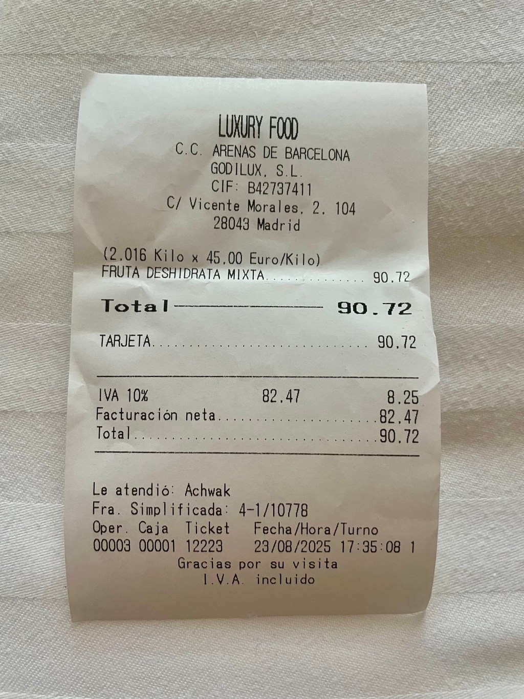 Compulsory Dried Fruit